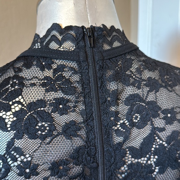 Privy Women’s Cocktail Lace Mini Black Dress Long Sleeves Like New Size … - Picture 5 of 17